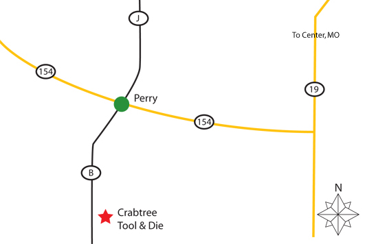 Map to Crabtree Tool & Die